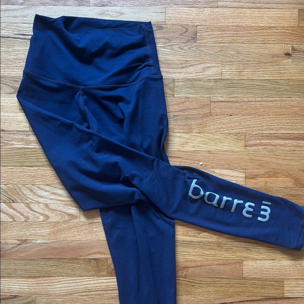 DYI barre3 Navy Blue High-Waisted Leggings